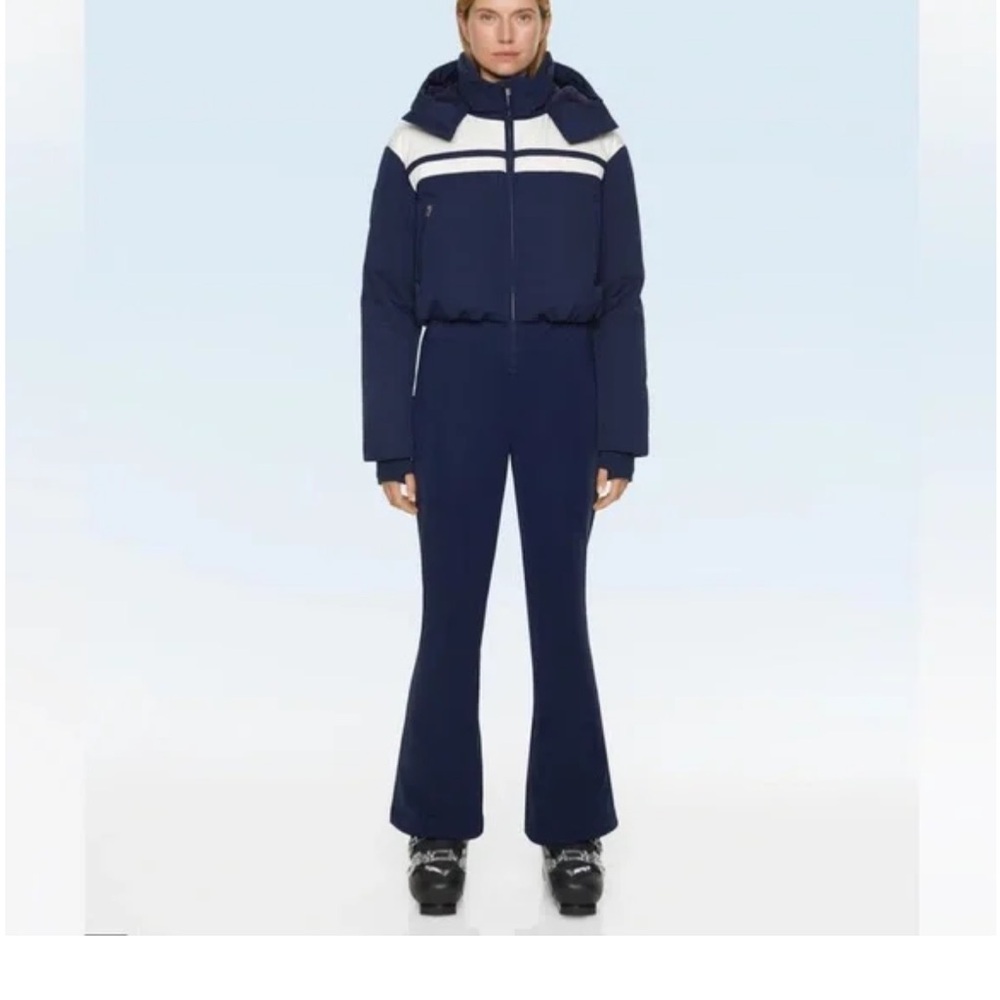 Women's Navy and White Ski Jacket